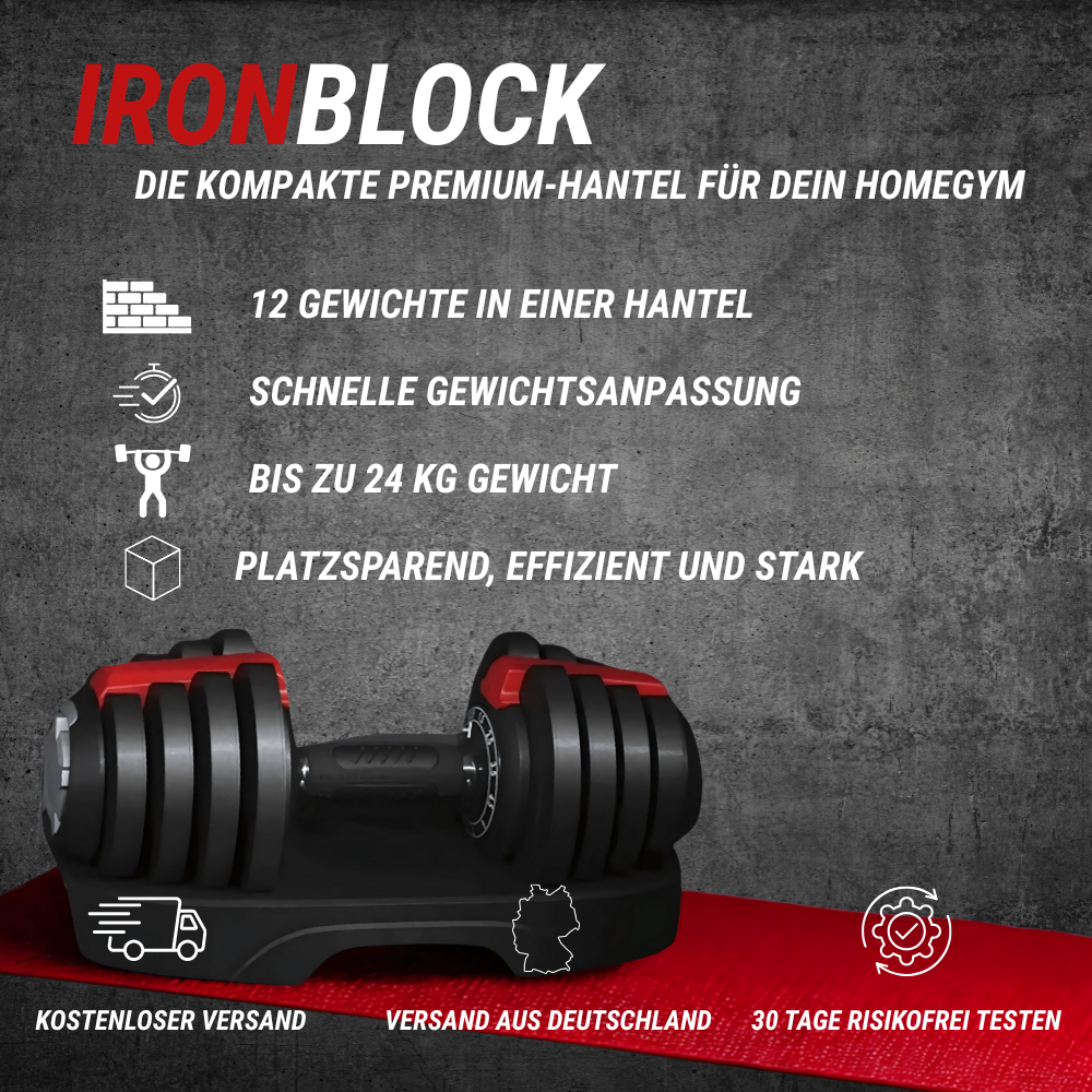 IRONBLOCK 12-in-1 Hantel