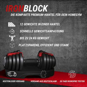 IRONBLOCK 12-in-1 Hantel